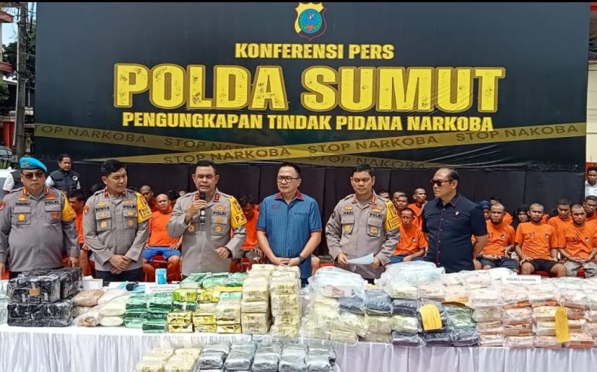 46 Hari, 838 Pelaku Narkoba di Sumut Ditangkap, 396, 63 Kg Sabu, 62.929 Butir Ekstasi, 1,56 Kg Kokain Diamankan