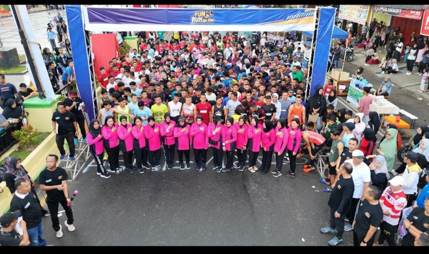Fun Run 5K - 10K di Kota Padangsidimpuan Sukses Digelar dalam rangka mewujudkan Pilkada Damai dan Perayaan HUT Pemko ke-23