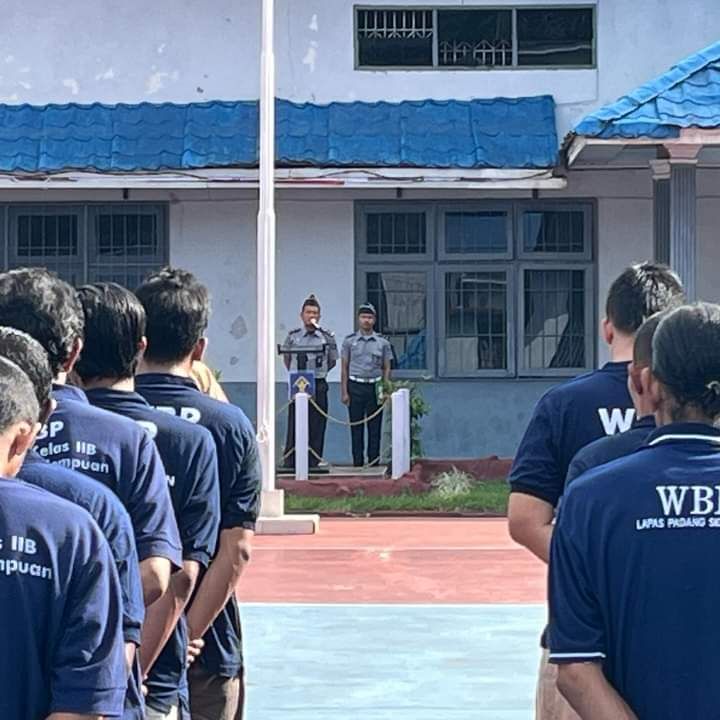 Membangun Semangat Kebangsaan Warga Binaan Pemasyarakatan, Lapas Padangsidimpuan Gelar Upacara Kesadaran Berbangsa dan Bernegara