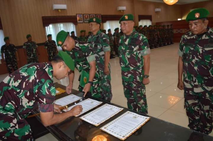 Kodim 0212/Tapsel Gelar Acara Serah Terima Jabatan Perwira,Ini Amanah Letkol Arm Delli Yudha Adi Nurcahyo