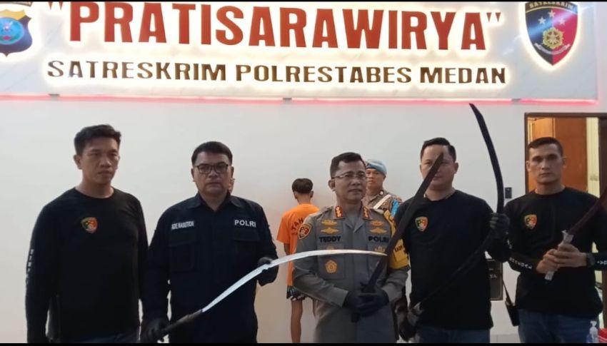 Markas Geng Motor di Tembung Digerebek