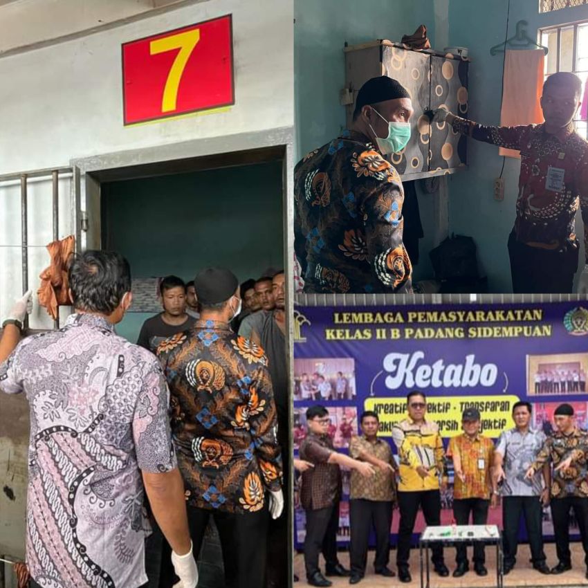 Cegah Gangguan Keamanan, Tim Satgas Kamtib Lapas Padangsidimpuan Gelar Razia Blok Hunian