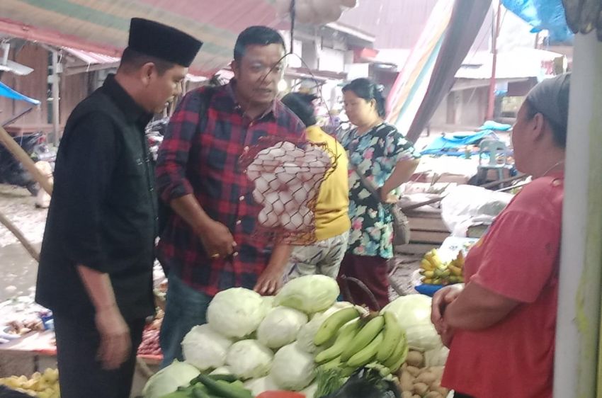 Hasan Basri Sagala Blusukan di Pasar "Jepang" Teluk Dalam