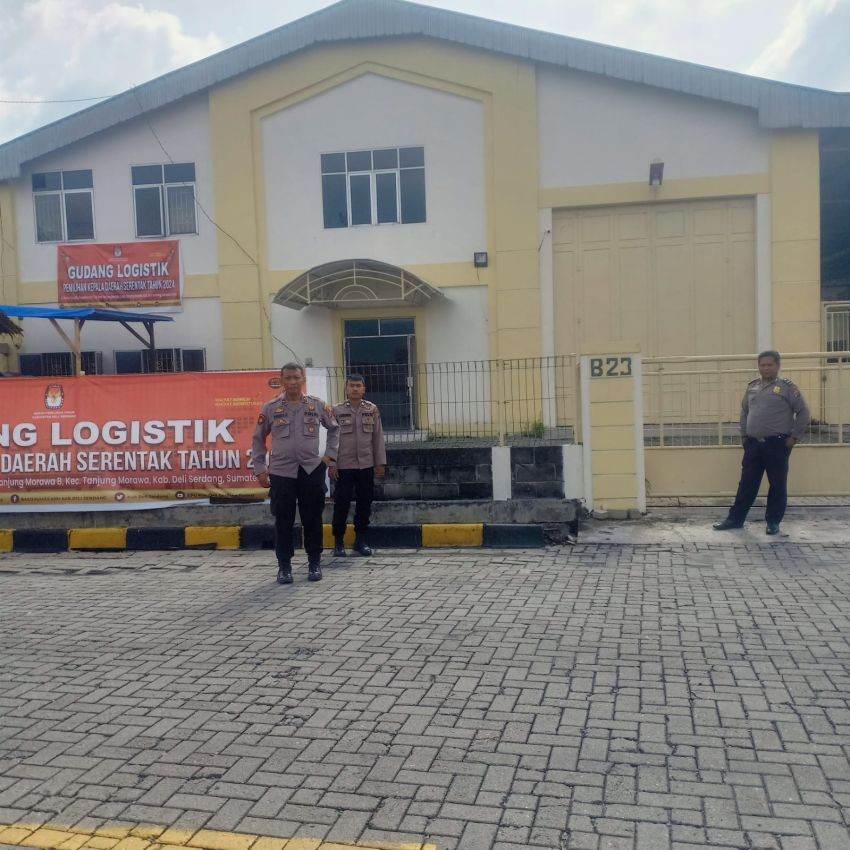 Polresta Deli Serdang Tingkatkan Pengamanan Gudang Logistik Pilkada 2024