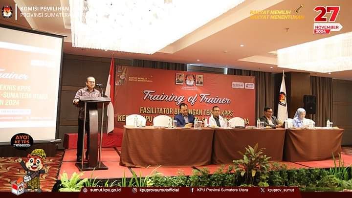 KPU Sumut Gelar Bimtek KPPS Kepada KPU Kabupaten/Kota se Sumatera Utara