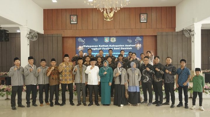 Pjs. Bupati Asahan Lepas Kafilah Kabupaten Asahan Ikuti Festival Seni Qasidah Tingkat Provinsi