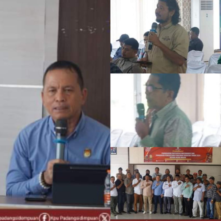KPU Padangsidimpuan Gandeng Media Massa untuk Sukseskan Pilkada Serentak 2024