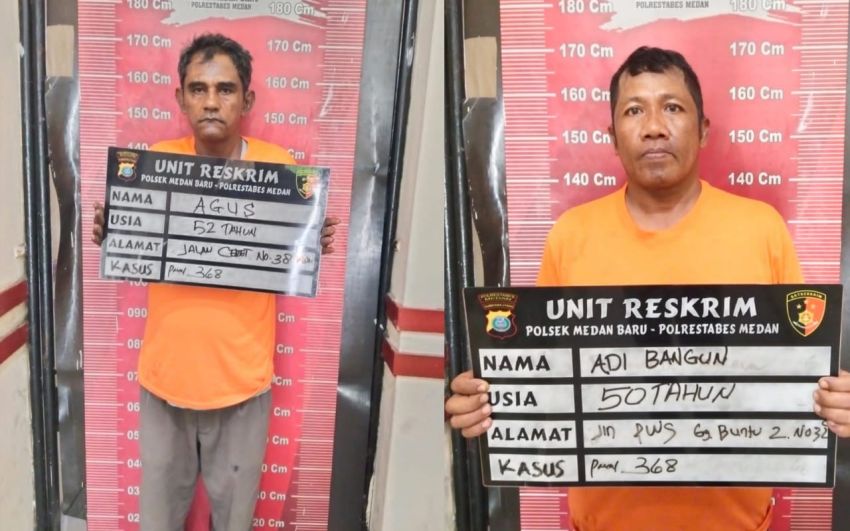 Reskrim Polsek Medan Baru Sergap Dua Pelaku Pemerasan