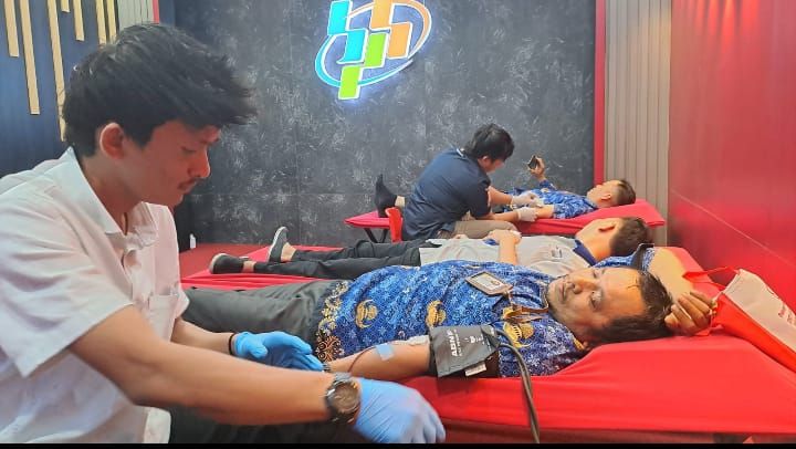Peringati Hari Statistik Nasional, BPS Sumut Kumpulkan 42 Kantong Darah dari Pendonor