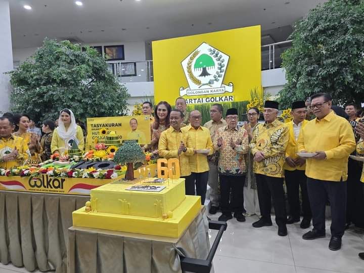 Syukuran  Sederhana HUT ke-60 Partai Golkar di DPP, Tampilkan Komitmen Sosial dan Kebersamaan