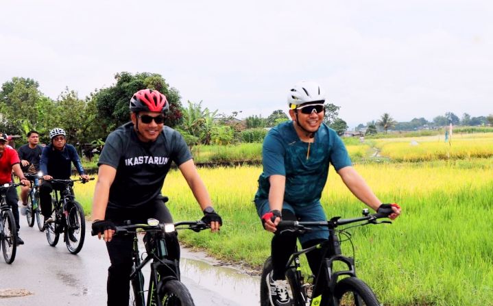 Forkopimda Toba Gowes Sambil Sosialisasi Pilkada Damai