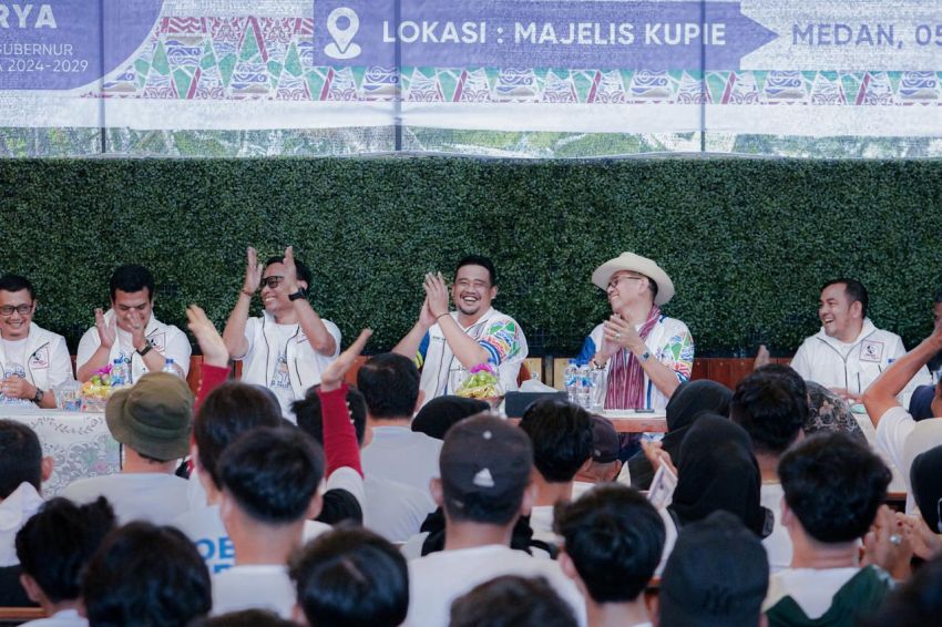 Hadir di Apel Akbar Projo Muda Sumut, Bobby Nasution Tularkan Energi Wujudkan Indonesia Emas 2045