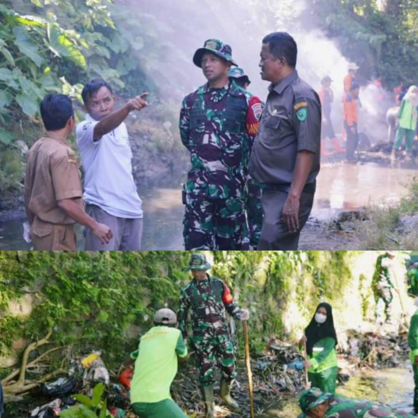 Kodim 0212/Tapsel Gelar Karya Bakti Pembersihan Lingkungan Dan Sungai, Dandim Letkol Arm Delli Yudha Adi Nurcahyo : Program TNI-AD Tahun 2024