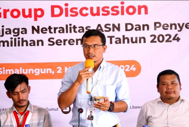 Bawaslu Sumut Kolaborasi Cipayung, Kolega & Media Awasi Netralitas ASN Tolak Politik Uang Di Simalungun
