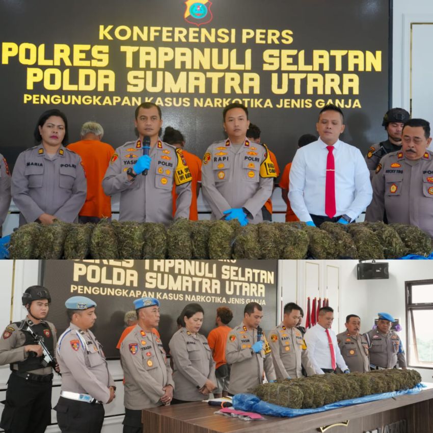 Polres Tapanuli Selatan Berhasil Ungkap Kasus Besar Penyalahgunaan Narkoba