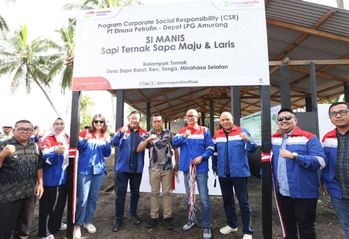 Elnusa Petrofin Resmikan Program CSR “Si Manis” Di Desa Sapa, Minahasa Selatan
