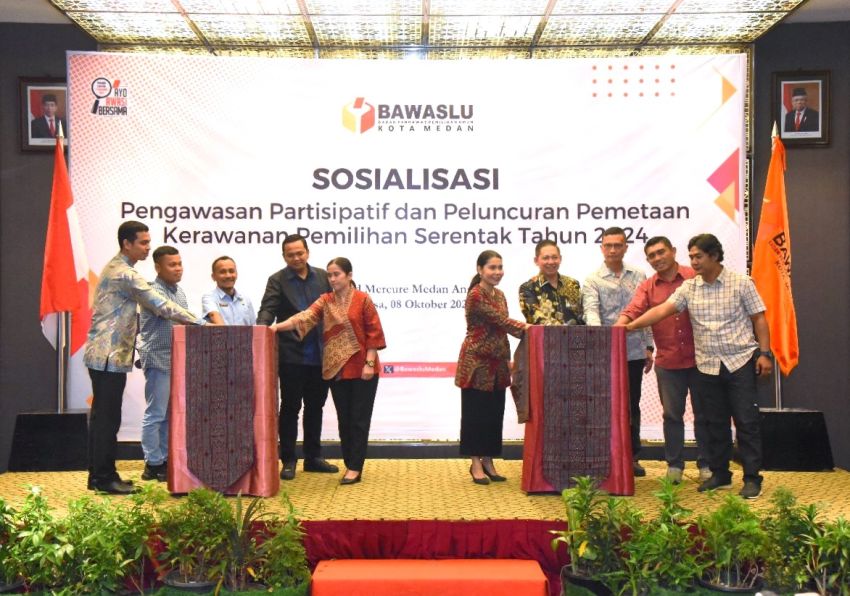 Sosialisasi Pengawasan Partisipatif dan Peluncuran Pemetaan Kerawanan Pemilihan Serentak Tahun 2024