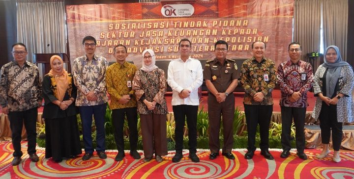 OJK Sosialisasi Tindak Pidana Sektor Jasa Keuangan Kepada Aparat Penegak Hukum di Sumut