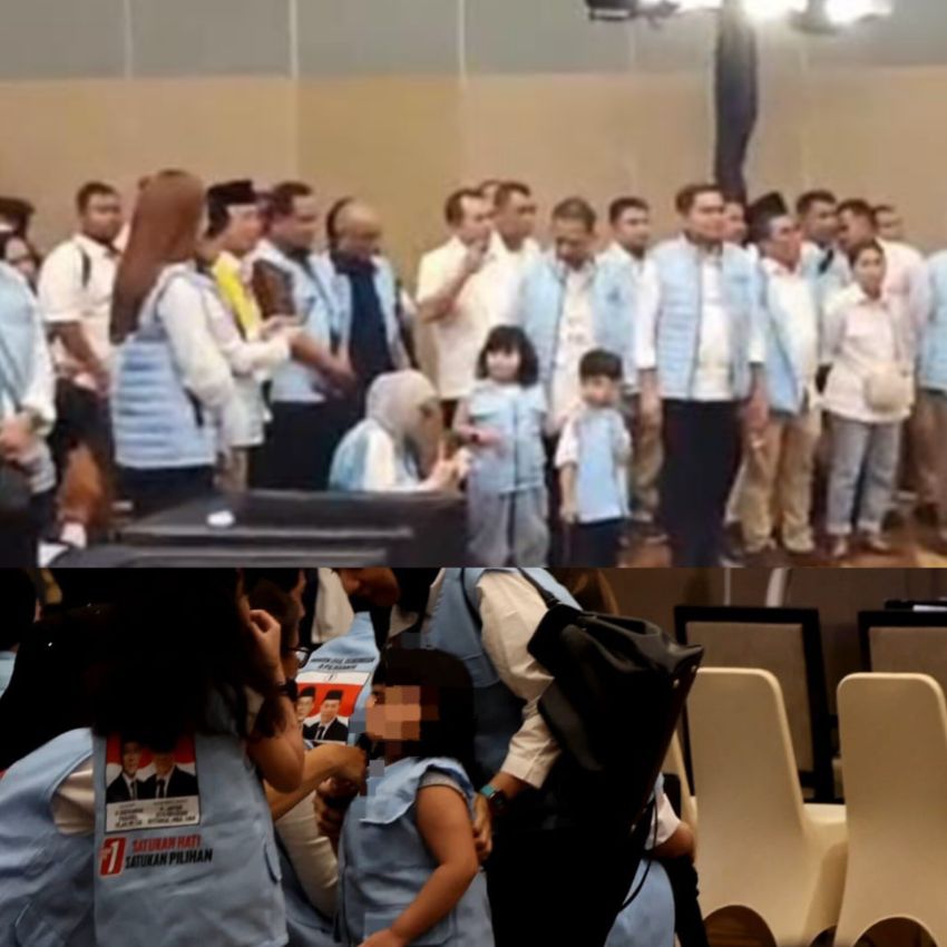 Calon Bupati/Wakil Bupati Gus Irawan-Jafar Ritonga Diduga Mobilisasi Anak-anak ke Lokasi Debat, Bawaslu Harap Sanksi Tegas