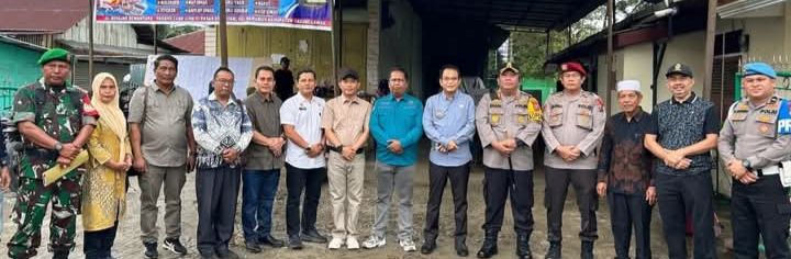 Kapolres AKBP Diari Astetika Bersama Forkopimda Palas Monitoring Sejumlah TPS di Kabupaten Setempat