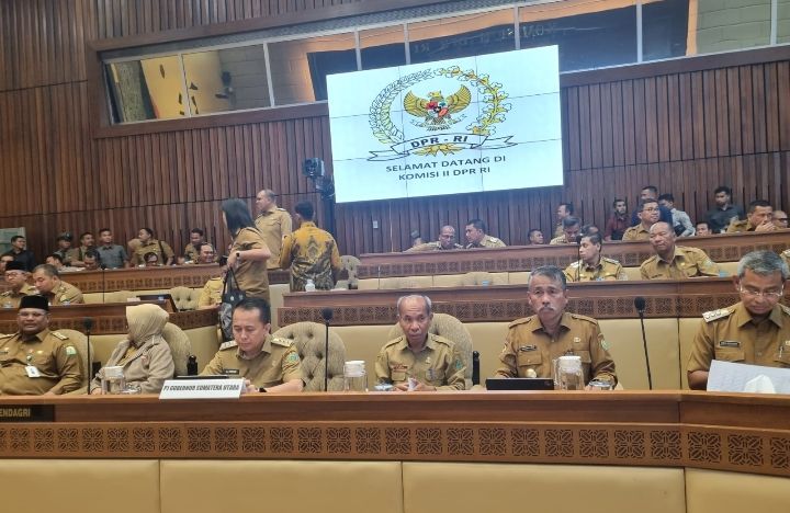 Pjs Bupati Asahan Ikuti RDP Komisi II DPR RI