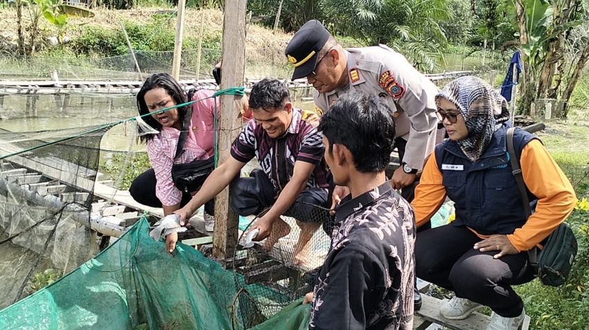 Polsek Simpang Empat Polres Asahan Dukung Ketahanan Pangan dan Dorong Kemandirian Swasembada Pangan