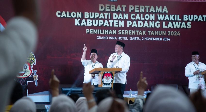 Debat Perdana Pilkada Padanglawas: Paslon PMA-AFN Tunjukkan Keunggulan dalam Penguasaan Visi dan Misi