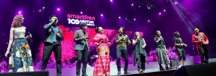 Smartfren Rayakan Budaya dan Karya Anak Bangsa dengan Pagelaran Musik Malam 100 Cinta