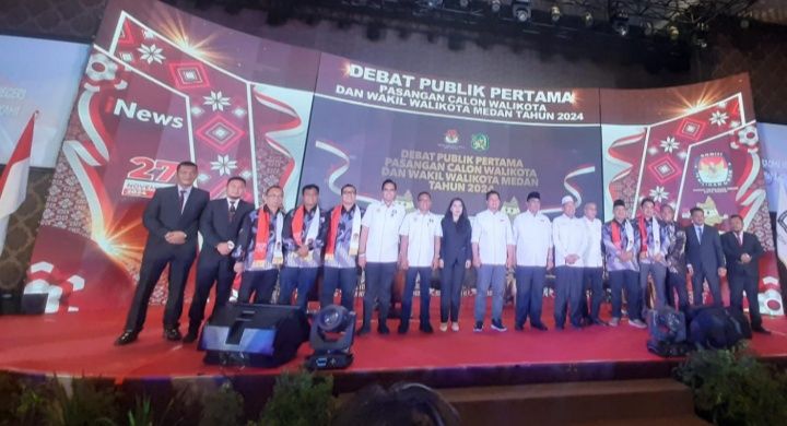 KPU Kota Medan Gelar Debat Publik Pertama Pilkada Kota Medan 2024