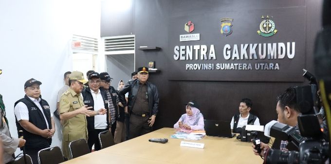 Jelang Pilkada 2024, Bawaslu Sumut Bersama Pj Gubernur Sumut dan Forkopimda Melakukan Patroli Gabungan Skala Besar