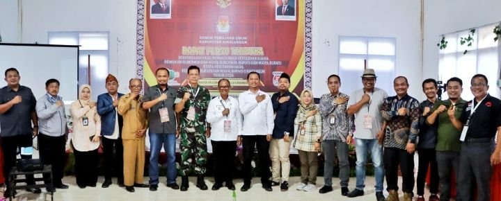 Wabupl Simalungun Hadiri Rapat Pleno Terbuka KPU Tentang Hasil Perhitungan Suara Pilkada