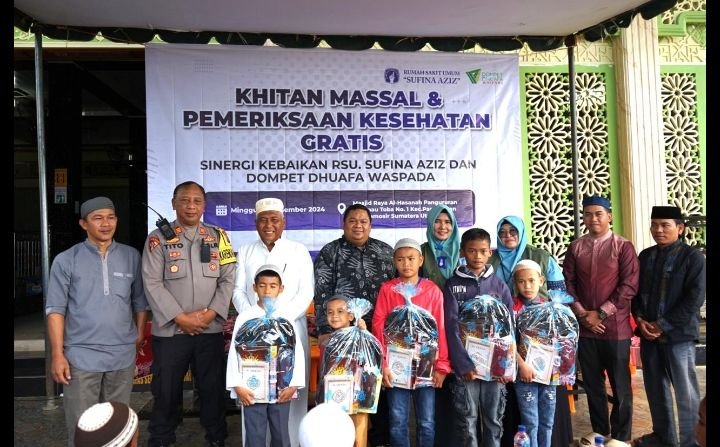 RSU Sufina Aziz Bersama DD Waspada Gelar Khitan Massal dan Pemeriksaan Kesehatan Gratis di Samosir