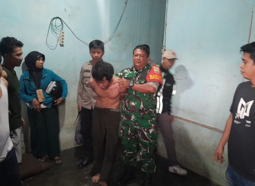 Dibawah Pengaruh Narkoba, Pria di Desa Marindal I Patumbak Perkosa Tetangganya Sendiri Bonyok Dihajar Massa.