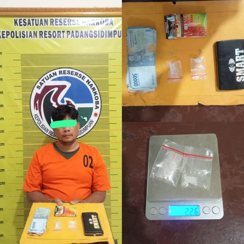 Seorang residivis Warga Batunadua Dibekuk Tim Opsnal Satresnarkoba Polres Padangsidimpuan,ini keterangan AKBP Dr Wira Prayatna
