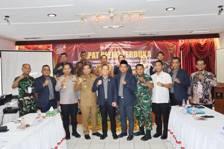 KPU Padangsidimpuan Gelar Rapat Pleno Terbuka Rekapitulasi Pilgubsu & Pilwalkot Padangsidimpuan Tahun 2024