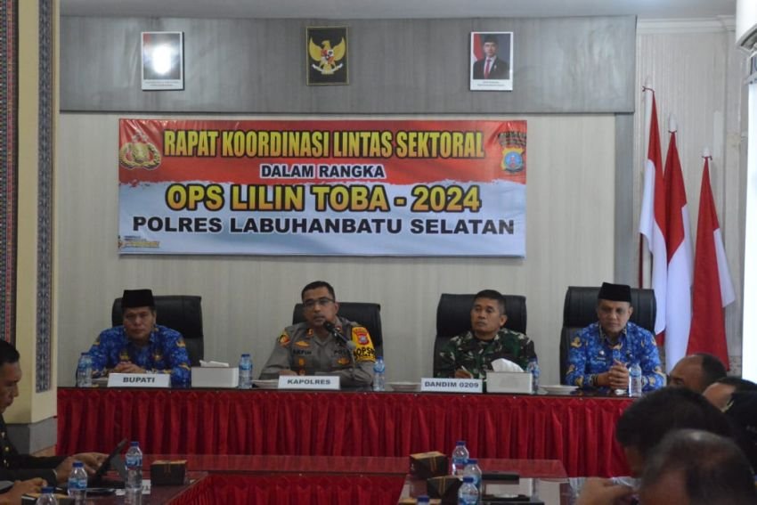 Polres Labusel Gelar Rakor Lintas Sektoral Kesiapan Ops Lilin 2024