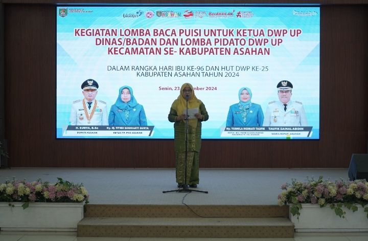 Meriahkan Hari Ibu ke 96 Sekaligus HUT ke 25 DWP Asahan Gelar Lomba Puisi dan Pidato