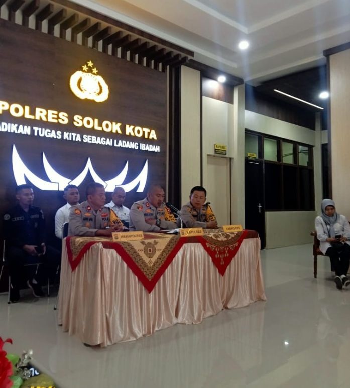 Kasus Tindak Pidana Sepanjang Tahun ,2024 di Wilayah Hukum Polresta Solok Kota Menurun.