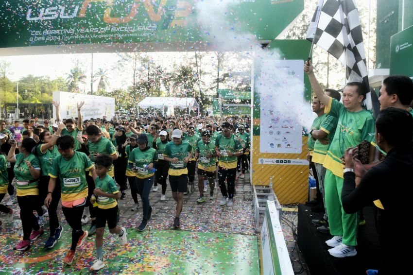 Lepas Ribuan Peserta USU Run 2024, Pj Gubernur Sumut Fatoni Ajak Masyarakat Terus Gelorakan Semangat Olahraga
