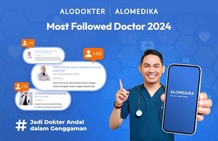 Alomedika Apresiasi Para Dokter Aktif Melalui Program Most Followed Contest