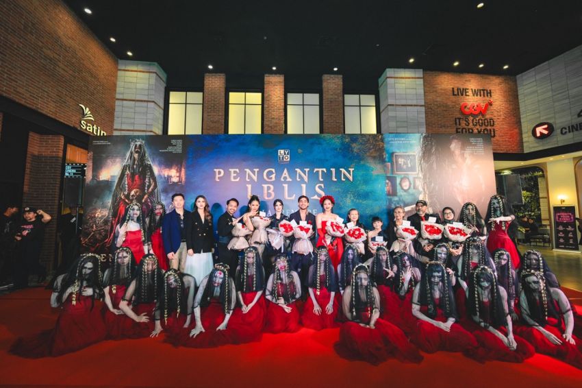 Film Pengantin Iblis Bikin Penonton Teriak Ngeri di Studio