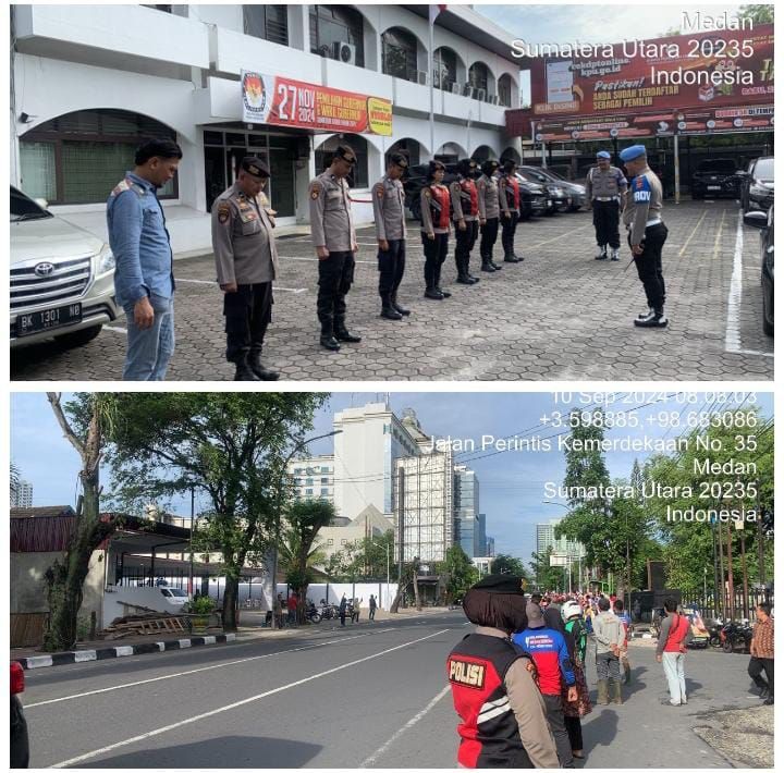Polda Sumut Perketat Pengamanan Jelang Pilkada di Kantor KPU dan Bawaslu