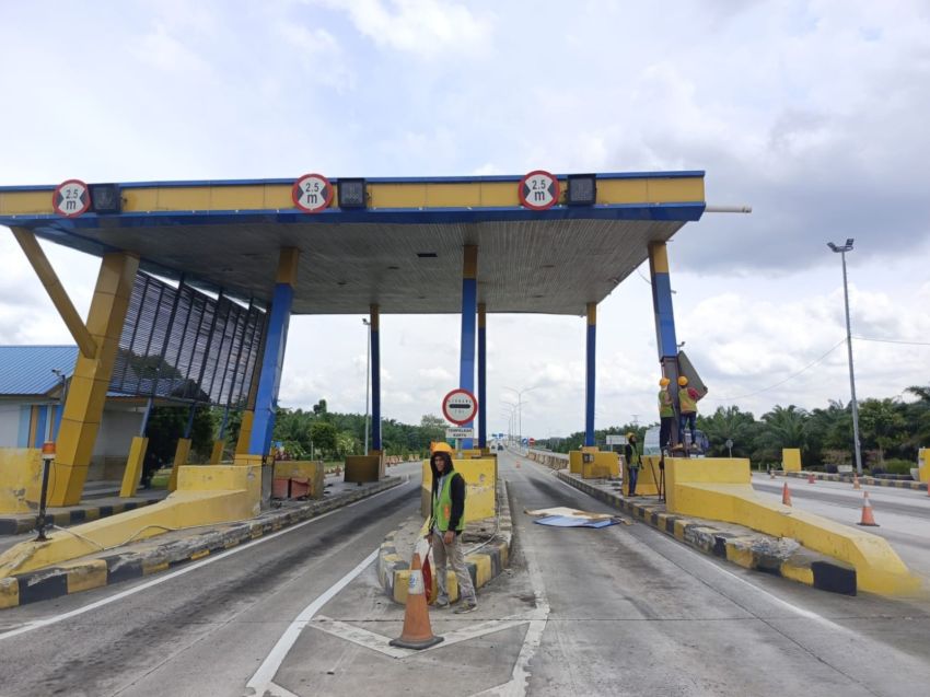 PT Jasamarga Kualanamu Tol Lanjutkan Pembongkaran Tahap II Gerbang Tol Tebing Tinggi