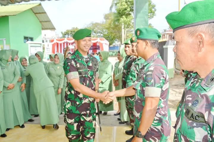 Kunker Dandim 0212/Tapsel di Koramil 02/Padangsidimpuan, Letkol Arm Delli Yudha Adi Nurcahyo berikan Bimbingan sekaligus Penekanan penting