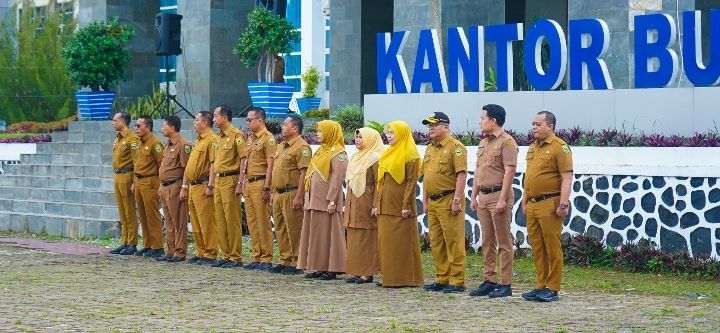 Kepala DPMN Romi Hedrawan, S.Sos, M.S Jadi Pembina Apel .Pagi Pemerintah Kabupaten Solok