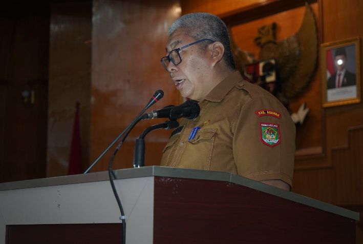 Rapat Paripurna DPRD Asahan Dalam Acara Pengumuman Usulan Penetapan Pemberhentian Bupati dan Wakil Bupati Asahan