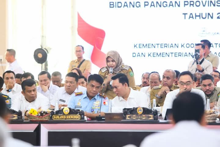 Rakor Bidang Pangan di Rumdis Gubsu, Wabup Atika Nasution Minta Perbaikan 58 Irigasi di Kabupaten Mandailing Natal