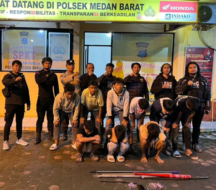 9 Remaja Hendak Tawuran di Brayan Diamankan