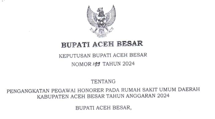 58 Tenaga Kontrak RSUD Aceh Besar Lolos Jadi PPPK, Satu Di Antaranya Diduga Mantan Caleg