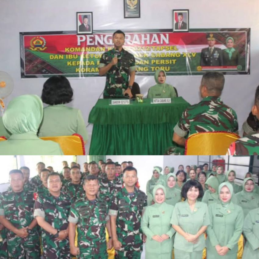 Kunker Dandim 0212/Tapsel Sambangi Koramil 01/BT, Letkol Arm Delli Yudha Adi Nurcahyo : Jadilah contoh Suri Tauladan agar di Cintai Masyarakat